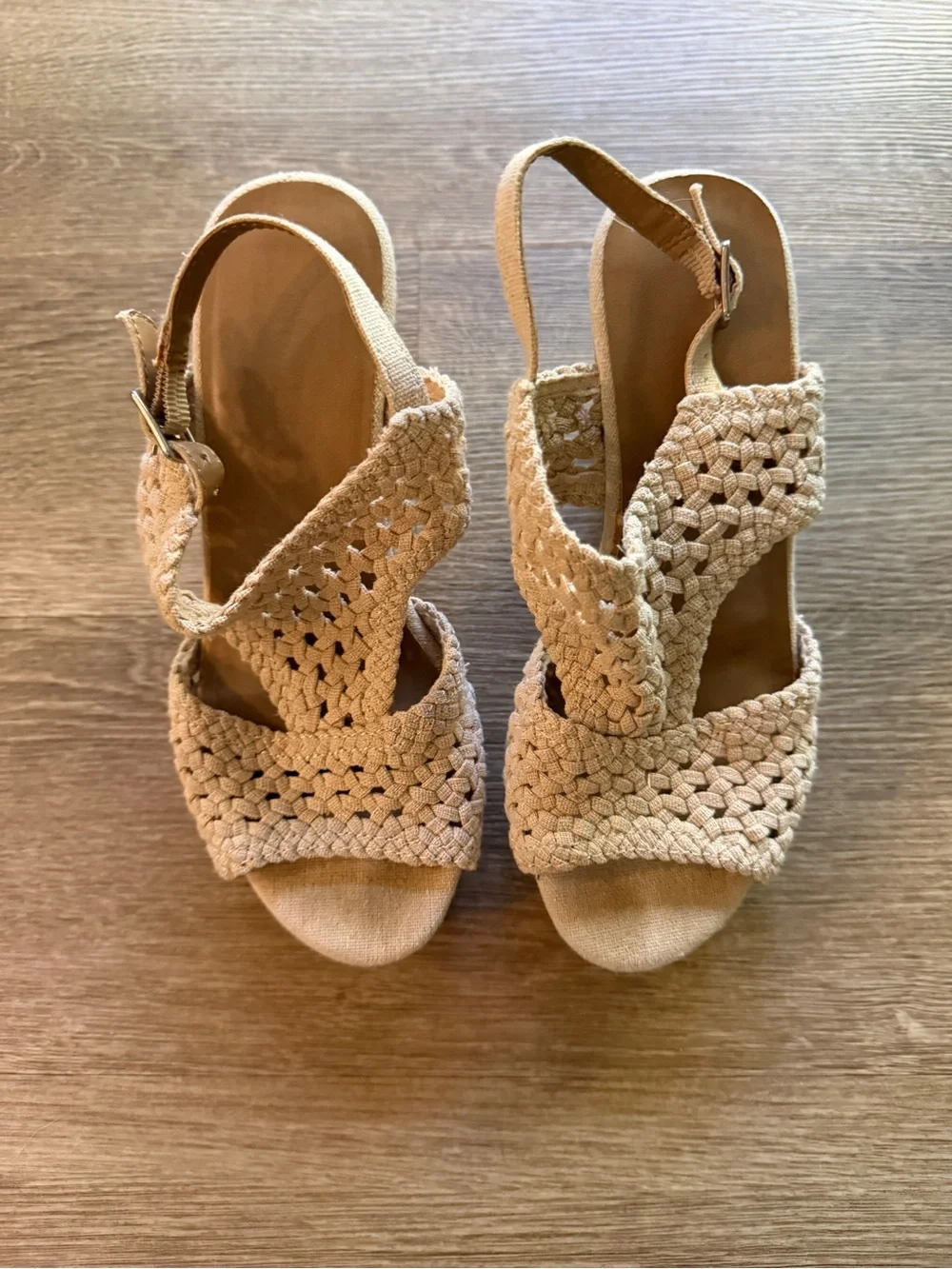 Altar'd State Braided Slingback Wedges
